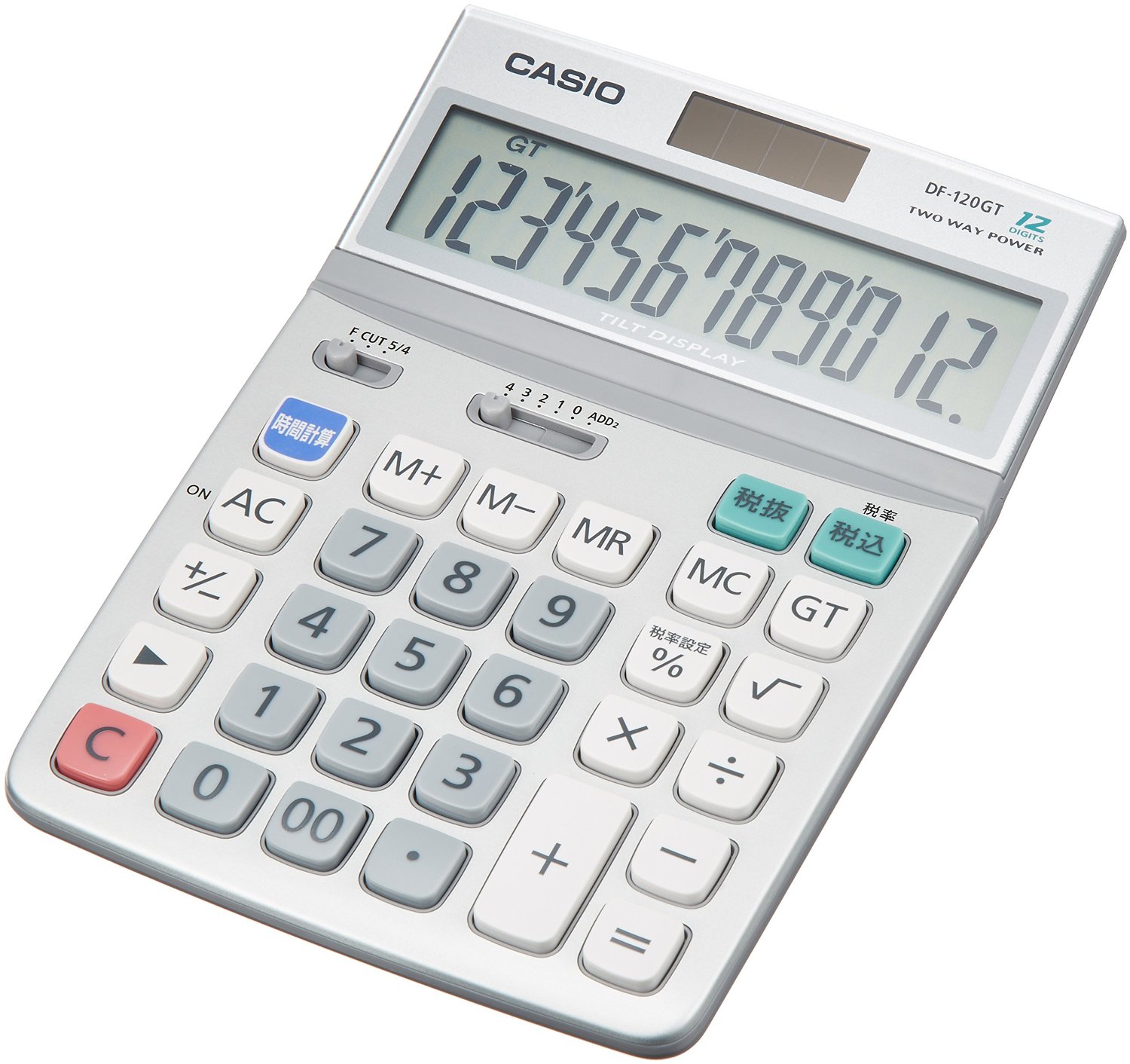 お気にいる】 CASIO デスクタイプ電卓 税計算 12桁 DF-120VB-N